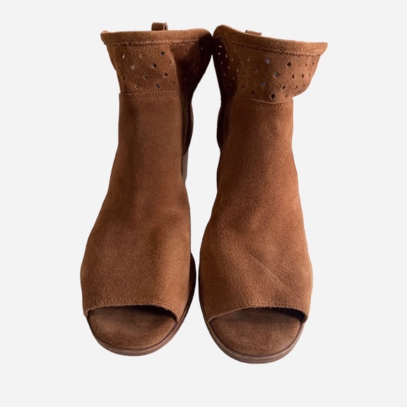 GIANNI BINI PEEP TOE SUEDE SHOES - Picture 5 of 12